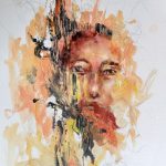 fire 40x60 cm acryl on heavy paper, 290 euro