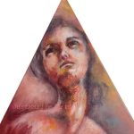 swanlady 60x60cm triangle acryl, 390 euro