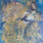 Libelle 90x100 cm acryl, 850 euro