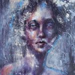 Frozen 50x60 cm mixed media oils, 555 euro