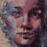 Soulselfie, intuitief portret 21x29,7 cm acrylics 150 euro