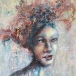 Kolibrie 50x70 cm mixed media acrylics, 599 euro