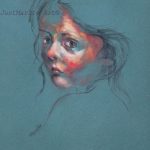 Sweet Child o'Mine 24x30 cm pastel op pastelmat, 222 euro