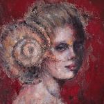 Infinity, 50x50cm mixedmedia olieverf 555 euro